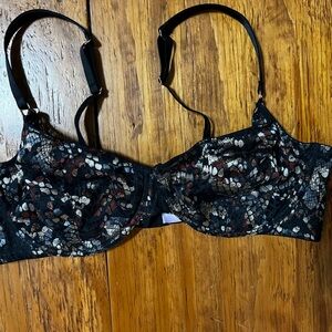 Savage X Fenty Cold-Hearted Snake Unlined Lace Demi Bra
